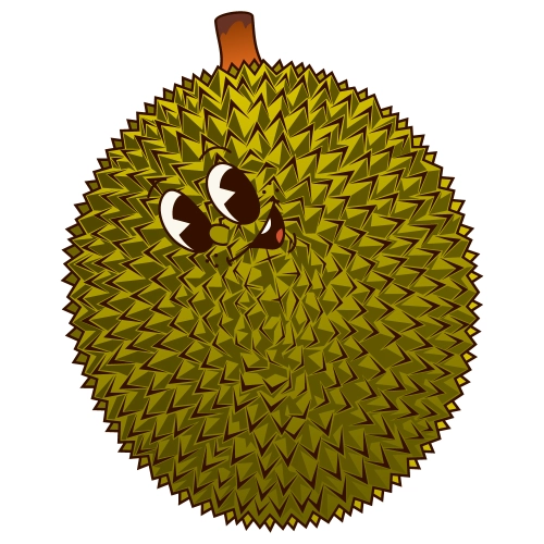Craft Supply Classroom Cutout | Cartoon or Plain Durian Fruit Cutout